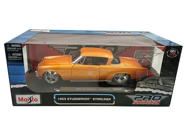 1953 Studebaker Starliner Diecast Car Model 1:18 Scale Orange