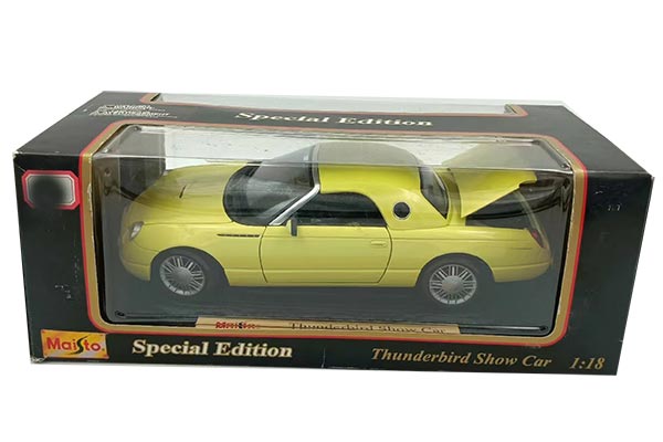Ford Thunderbird Show Car Diecast Model 1:18 Scale Yellow