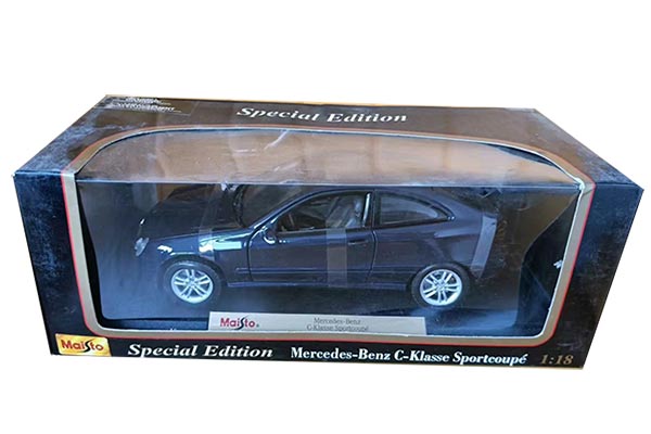 Mercedes-Benz C-Class Sportcoupe Diecast Model 1:18 Scale Black