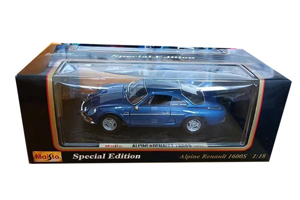 1971 Renault Alpine 1600S Diecast Car Model 1:18 Scale Blue