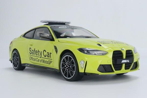 2021 BMW M4 G82 Safety Car Diecast Model 1:18 Scale Yellow