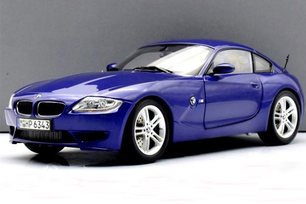 2006 BMW Z4 M Coupe E86 Diecast Car Model 1:18 Scale Blue