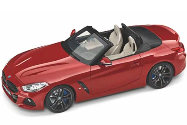 2019 BMW Z4 G29 Roadster Diecast Car Model 1:18 Scale Red