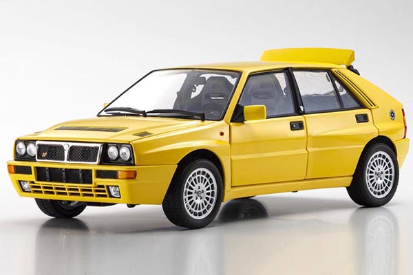 Lancia Delta HF Integrale Diecast Car Model 1:18 Scale Yellow