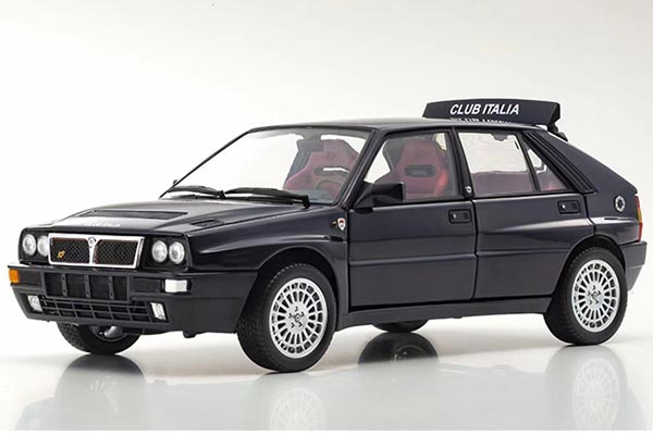 Lancia Delta HF Integrale Diecast Car Model 1:18 Scale Black