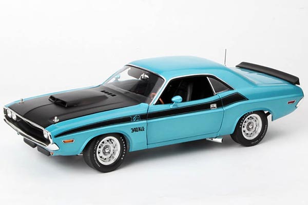 1970 Dodge Challenger T/A Diecast Car Model 1:18 Scale Blue