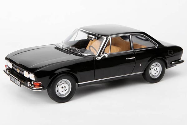 1972 Peugeot 504 Coupe Diecast Car Model 1:18 Scale Black