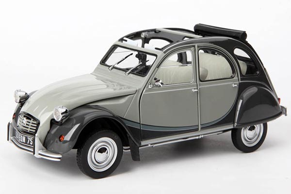 1983 Citroen 2CV Charleston Diecast Car Model 1:18 Scale Gray