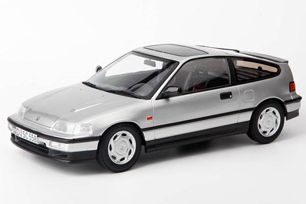 1990 Honda CR-X Diecast Car Model 1:18 Scale Silver