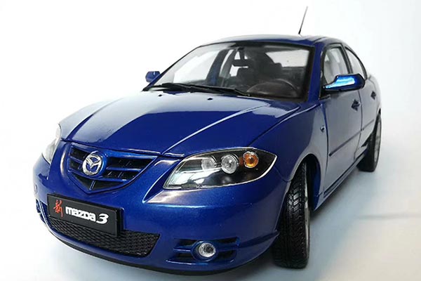 2006 Mazda 3 Diecast Car Model 1:18 Scale Deep Blue