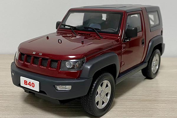 2014 BAIC B40 SUV Diecast Model 1:18 Scale Red