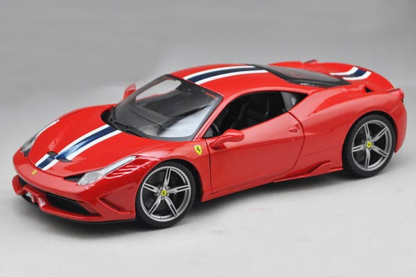 Ferrari 458 Speciale Diecast Car Model 1:18 Scale Red