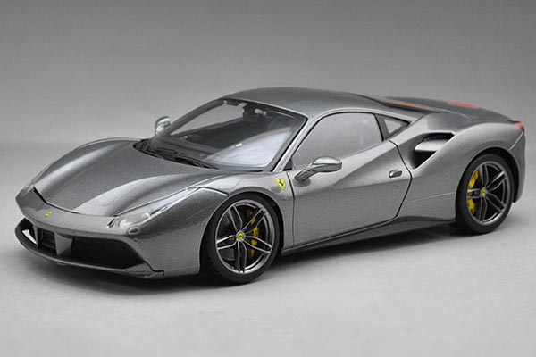 Ferrari 488 GTB Diecast Car Model 1:18 Scale