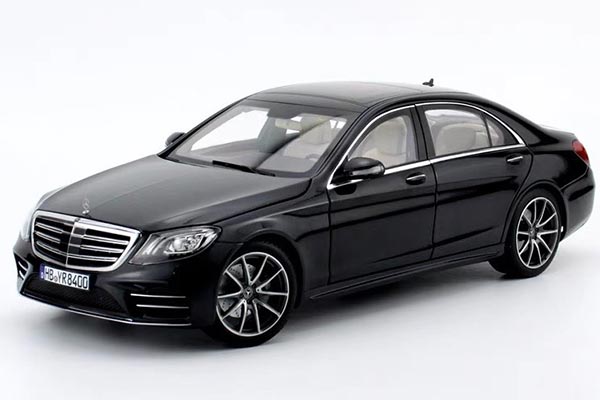 2018 Mercedes Benz S-Class W222 S450L Diecast Model 1:18 Black