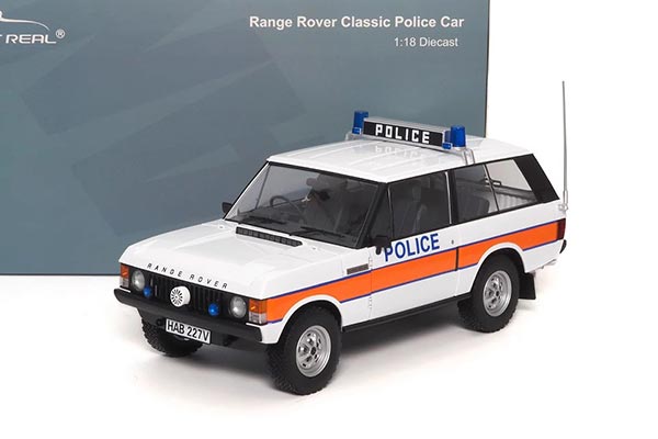 Land Rover Range Rover Police Car Diecast Model 1:18 White