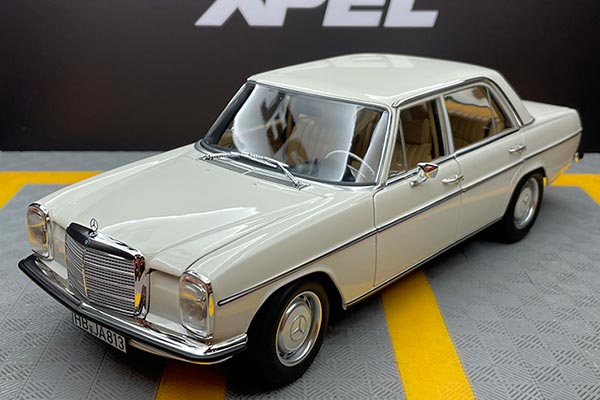 1968 Mercedes-Benz 200 W114 Diecast Car Model 1:18 Scale White