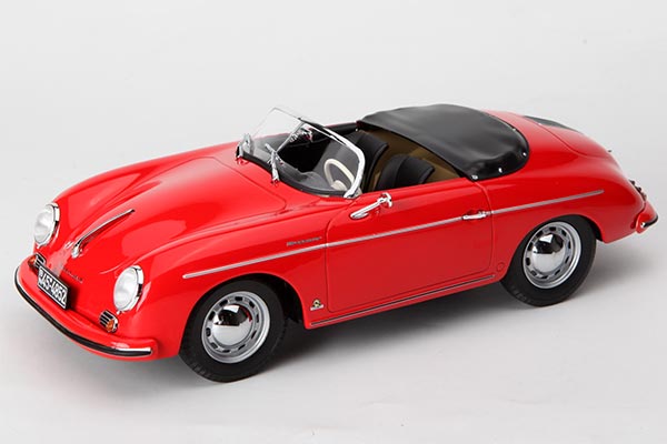 1954 Porsche 356 Speedster Diecast Car Model 1:18 Scale Red