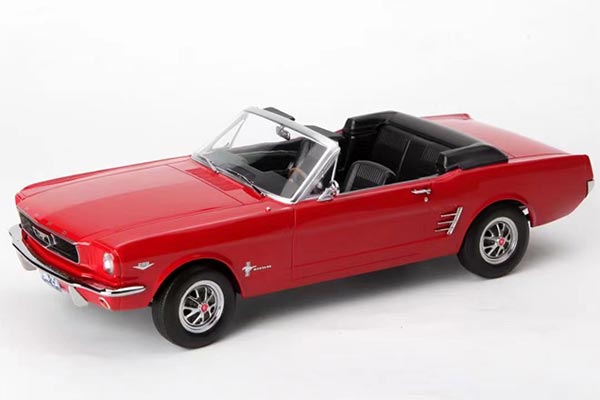 Ford Mustang Cabriolet Diecast Car Model 1:18 Scale Red