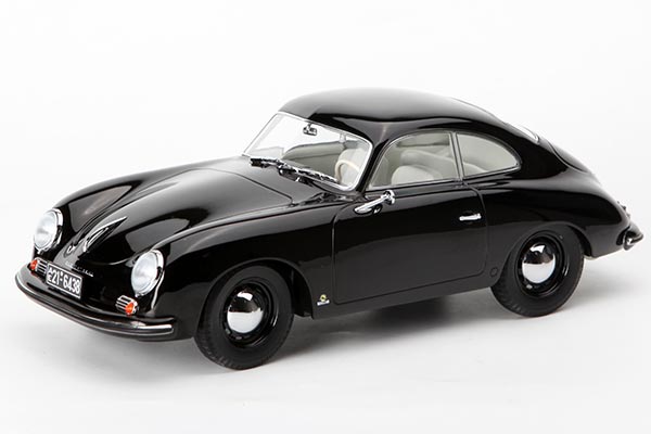 1952 Porsche 356 Coupe Diecast Car Model 1:18 Scale Black