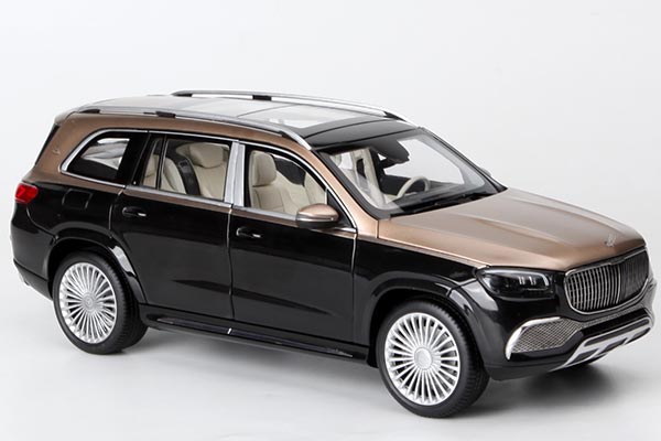 Mercedes Maybach GLS 600 Diecast Model 1:18 Scale Black-Golden