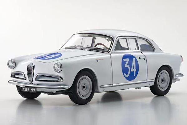 1960 Alfa Romeo Giulietta SV Diecast Model 1:18 Scale White