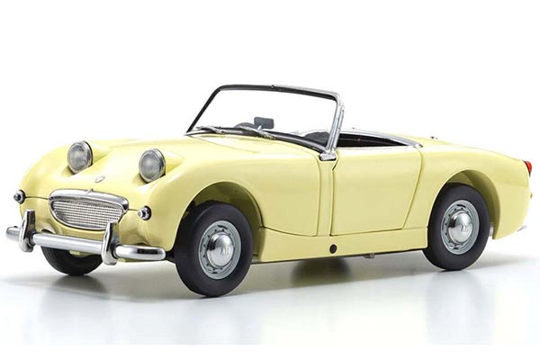 Austin Healey Sprite Leat Diecast Car Model 1:18 Scale Yellow