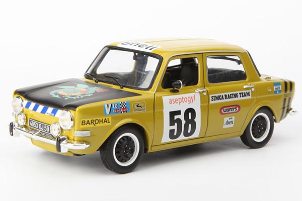 1973 Simca 1000 Diecast Car Model 1:18 Scale Yellow