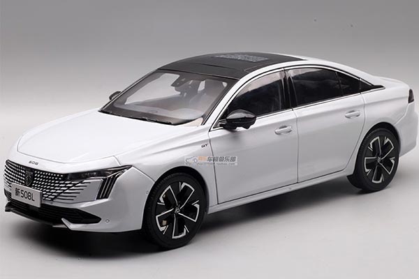 2023 Peugeot 508L Diecast Car Model 1:18 Scale White