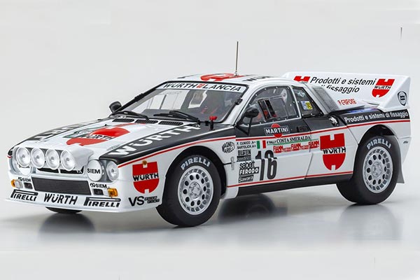 1983 Lancia Rally 037 Diecast Model 1:18 White NO.16 Racing Car