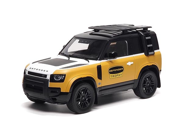 2023 Land Rover Defender 90 SUV Diecast Model 1:18 Scale Yellow