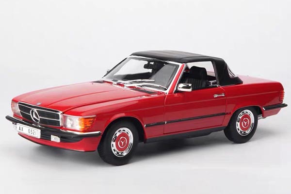 Mercedes-Benz 350 SL Diecast Car Model 1:18 Scale Red