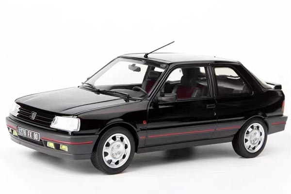 1990 Peugeot 309 GTI Diecast Car Model 1:18 Scale Black