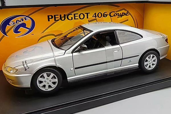 1996 Peugeot 406 Coupe Diecast Car Model 1:18 Scale Yellow