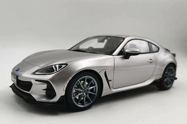 2021 Subaru BRZ ZD8 Resin Car Model 1:18 Scale Silver