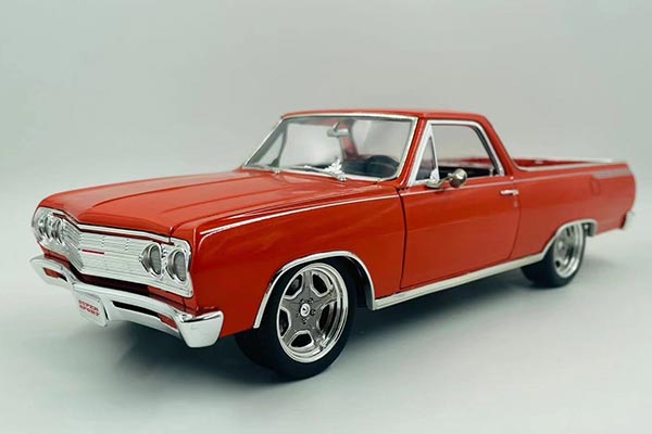 1965 Chevrolet El Camino SS Pickup Truck Diecast Model 1:18 Red