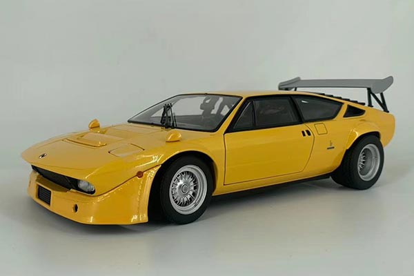 1972 Lamborghini Urraco Rally Diecast Model 1:18 Scale Yellow