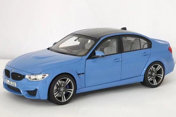 2017 BMW M3 F80 Competition Diecast Car Model 1:18 Scale Blue
