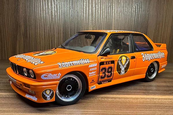 BMW M3 E30 Coupe Diecast Car Model 1:18 Scale Orange