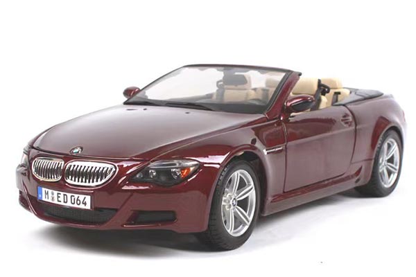 2006 BMW M6 E64 Convertible Diecast Car Model 1:18 Scale