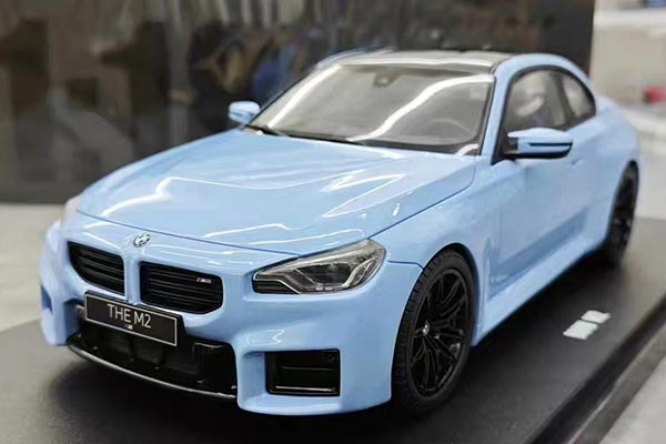 2023 BMW M2 G87 Coupe Resin Car Model 1:18 Scale Blue