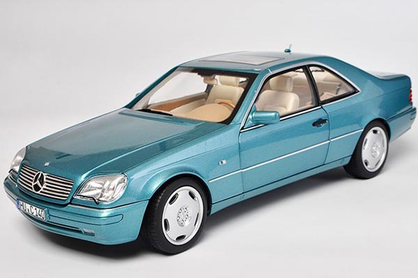 1997 Mercedes-Benz CL-Class CL600 Coupe Diecast Model 1:18 Blue