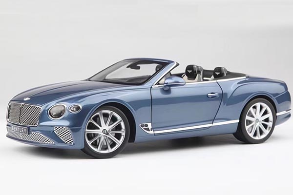 2018 Bentley Continental GT Roadster Diecast Car Model 1:18 Blue