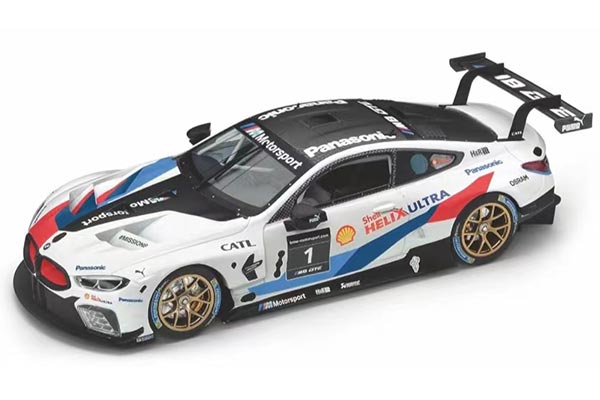 BMW M8 GTE Diecast Car Model 1:18 Scale White