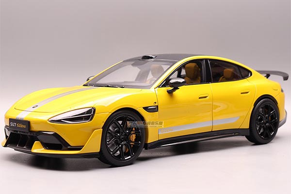 2025 Xiaomi SU7 Ultra Diecast Model 1:18 Scale Yellow