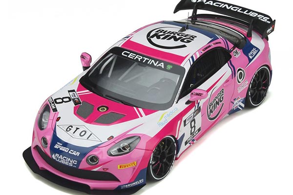 Renault Alpine A110 GT4 Resin Model 1:18 Scale Pink