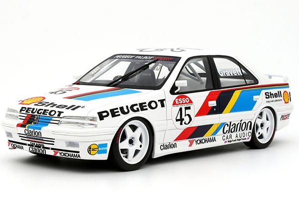 Peugeot 405 Resin Car Model 1:18 Scale White