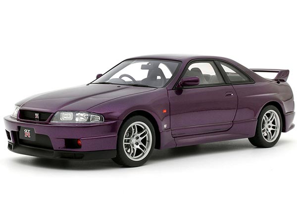 Nissan Skyline GT-R (R33) V-Spec Resin Model 1:18 Scale Purple