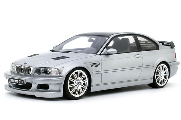 1995 BMW M3 E36 GTR Resin Car Model 1:18 Scale Silver