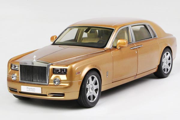 Rolls-Royce Phantom Extended Wheelbase Diecast Model 1:18 Golden
