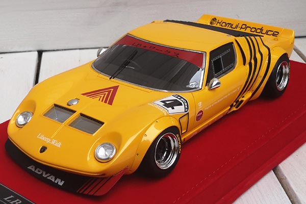 Lamborghini LB Miura ADVAN Resin Car Model 1:18 Scale